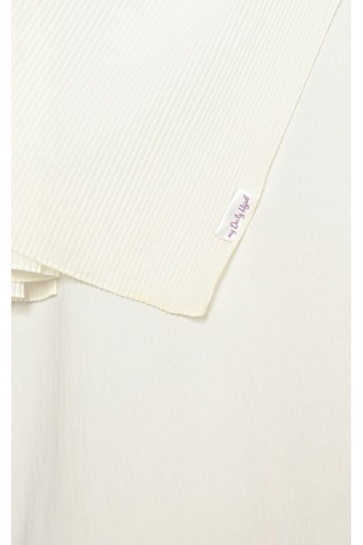 Pasmina Plisket Cerutti White